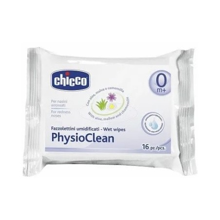 Chicco Fazzolettini Umidificati Physioclean 16 Pezzi