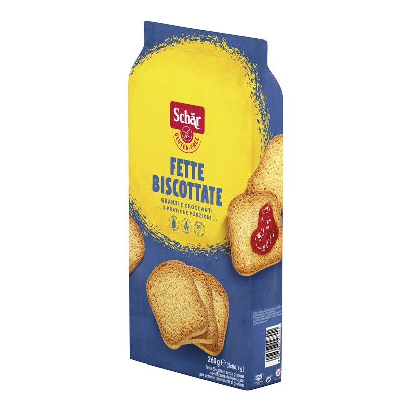 Dr. Schar Schar Fette Biscottate 3 Porzioni Da 86,7 G