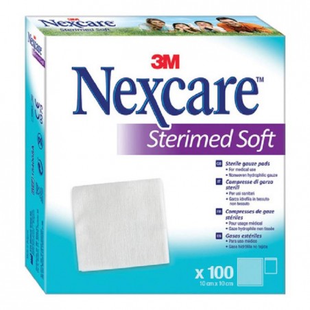 3m Italia Garza Compressa Sterimed Soft In Tessuto Non Tessuto Sterile 10x10cm 100 Pezzi Multilingual