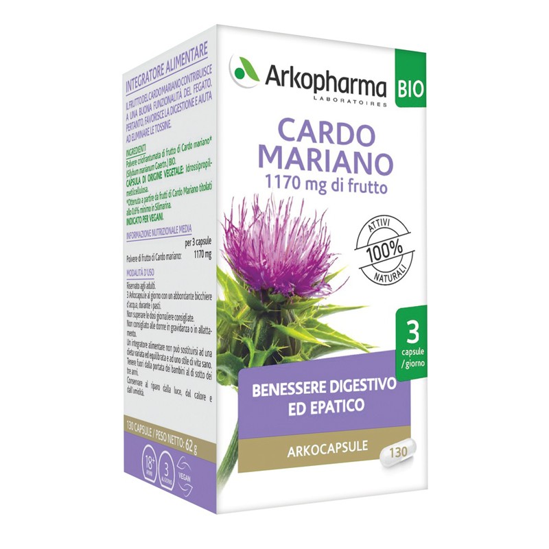 Arkofarm Arko Capsule Cardo Mariano Bio 130 Capsule