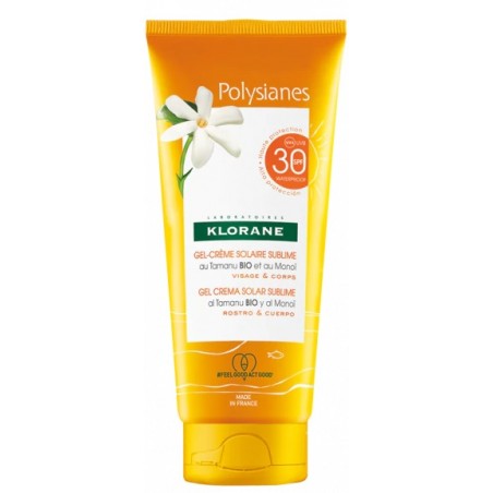 Klorane Gel-crema Solare Sublime Spf 30 Viso/corpo 200 Ml