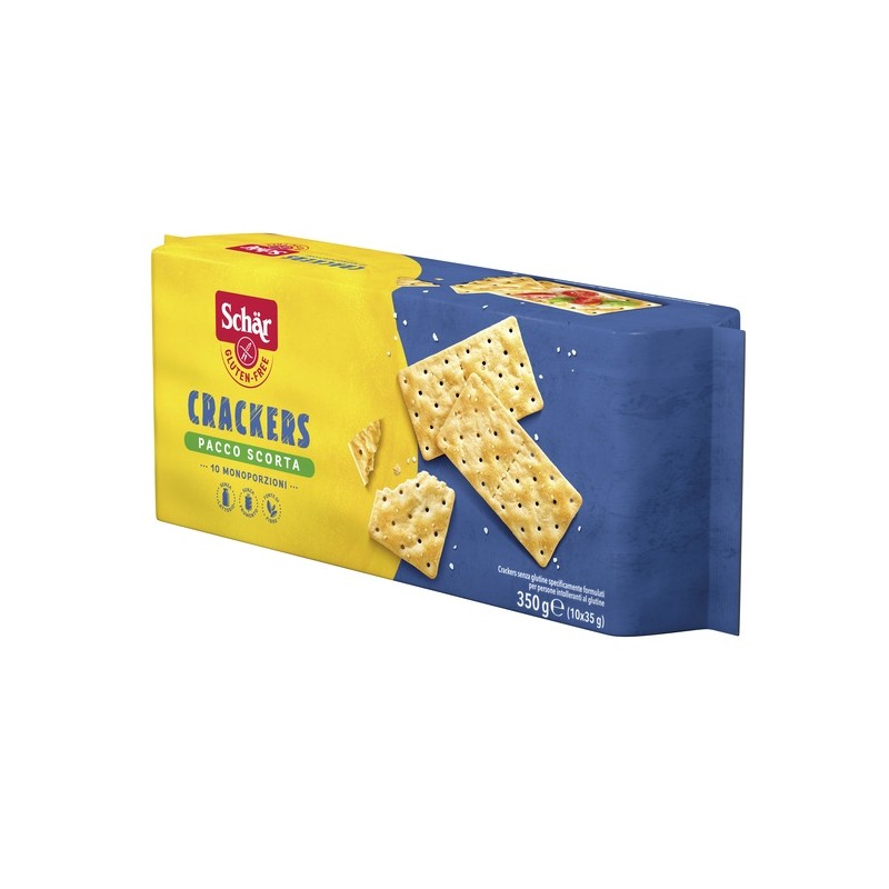 Dr. Schar Schar Crackers Senza Lattosio Pacco Scorta 10 Monoporzioni Da 35 G