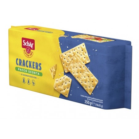 Dr. Schar Schar Crackers Senza Lattosio Pacco Scorta 10 Monoporzioni Da 35 G