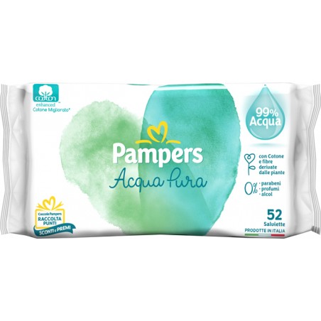 Fater Wipes Pampers Protezione Pura Naturello 52 Salviette