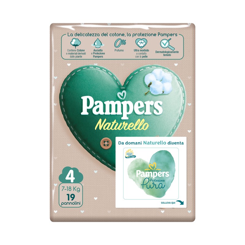 Fater Pampers Protezione Pura Naturallor Maxi Cp 19 Pezzi