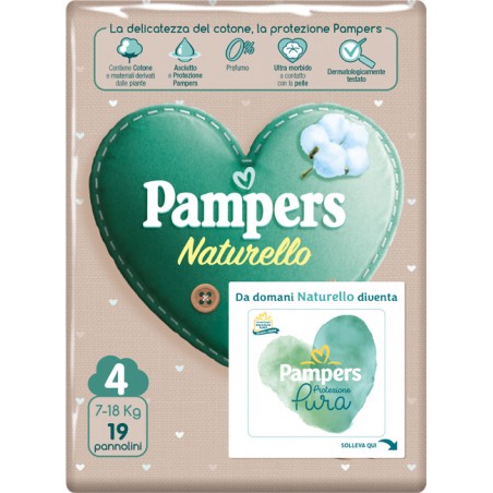 Fater Pampers Protezione Pura Naturallor Maxi Cp 19 Pezzi