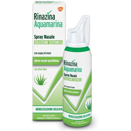 Haleon Italy Rinazina Aquamarina Isotonica Aloe Spray Nebulizzazione Delicata 100 Ml