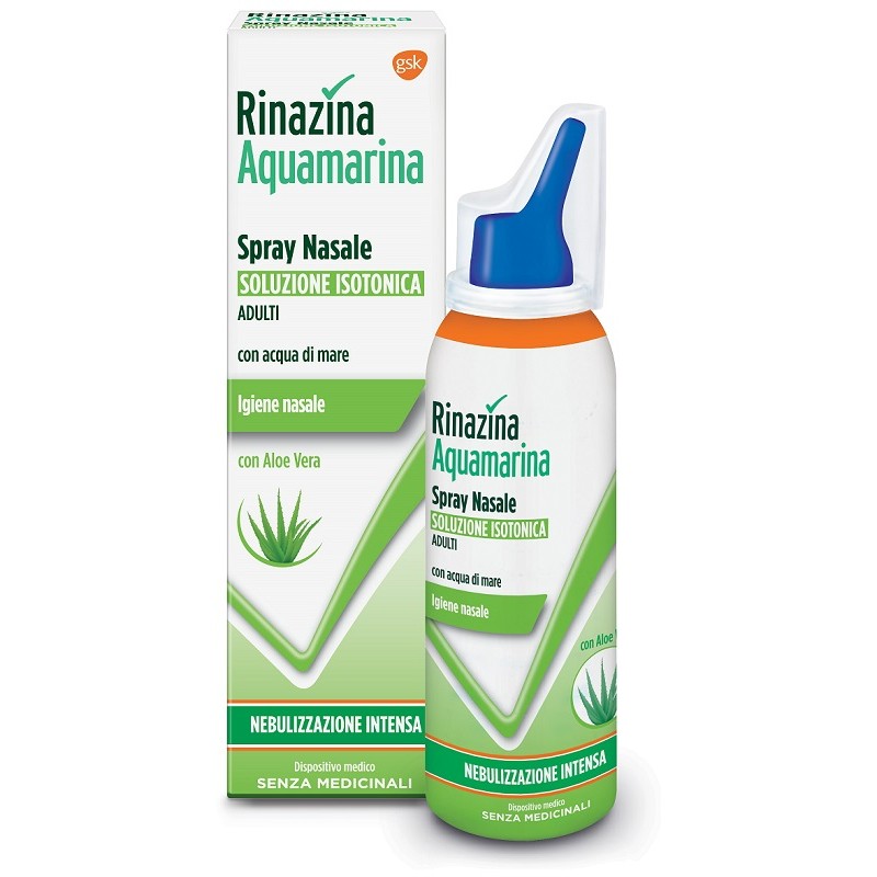 Haleon Italy Rinazina Aquamarina Isotonica Aloe Spray Nebulizzazione Intensa 100 Ml