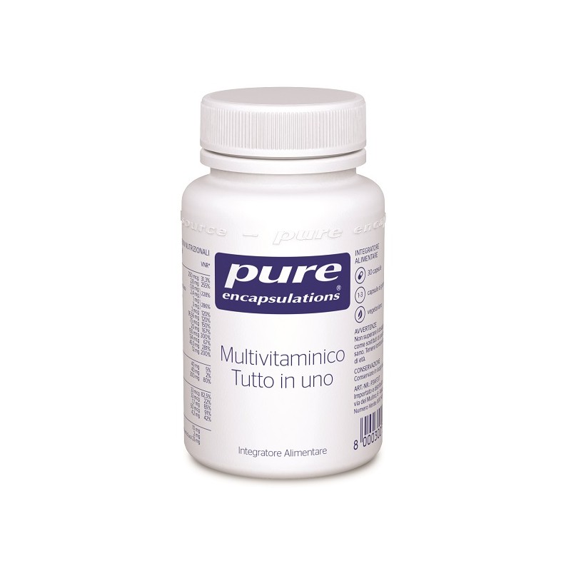 Nestle' Italiana Pure Encapsulations Multivitaminico Tutto In Uno 30 Capsule