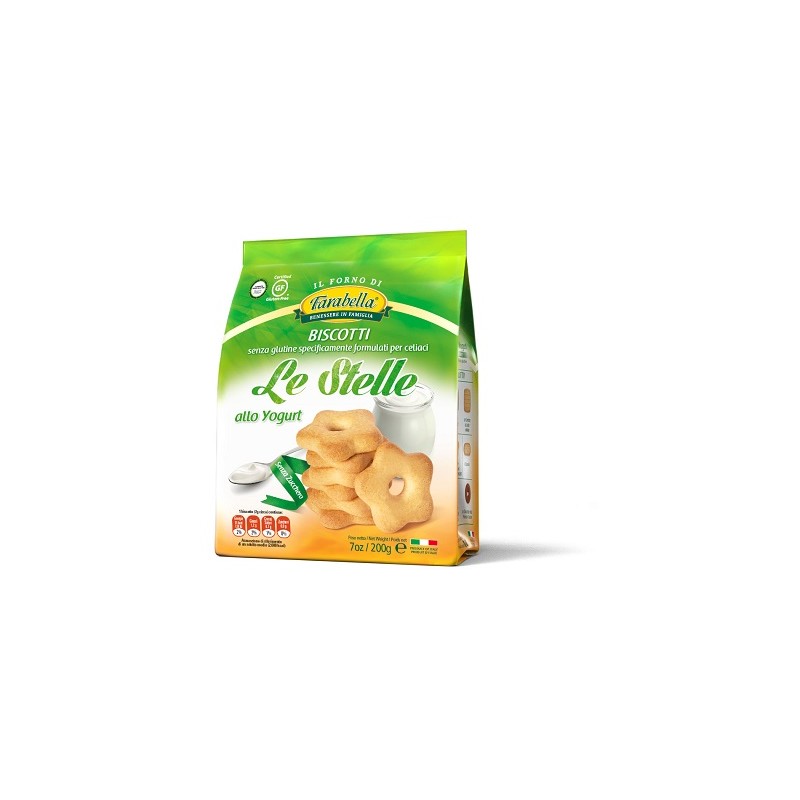 Bioalimenta Farabella Biscotti Le Stelle Yogurt Senza Zucchero 200 G