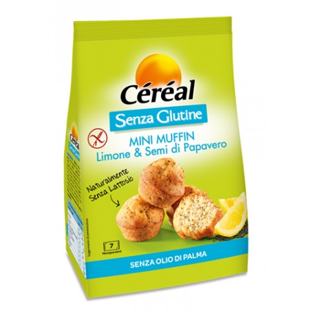 Nutrition & Sante' Italia Cereal Mini Muffin Limone E Semi Di Papavero 7 Monoporzioni