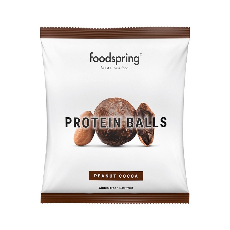 40g gusto Arachidi/Cacao di Protein Balls Snack Proteico da Foodspring