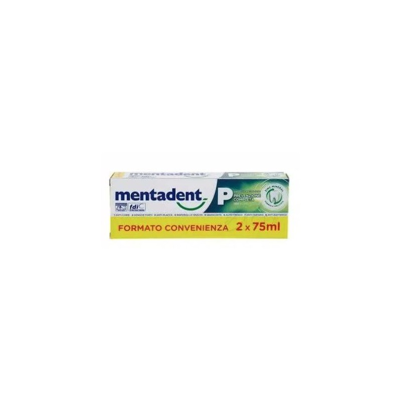 Unilever Italia Mentadent P 2 X 75 Ml Bitubo Promo