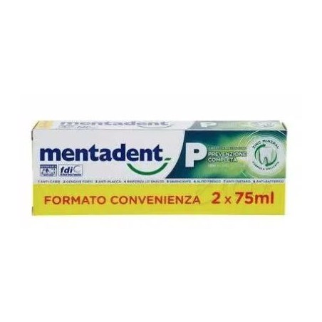 Unilever Italia Mentadent P 2 X 75 Ml Bitubo Promo