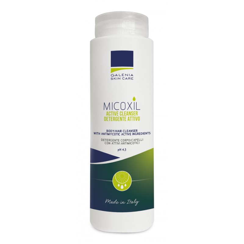 Galenia Biotecnologie Micoxil Active Cleanser Detergente Per Corpo E Capelli Ph 4,5 250 Ml