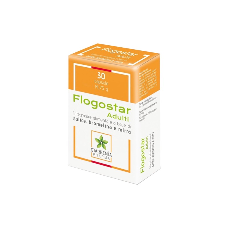 Flogostar Adulti integratore con ananas 30 Capsule