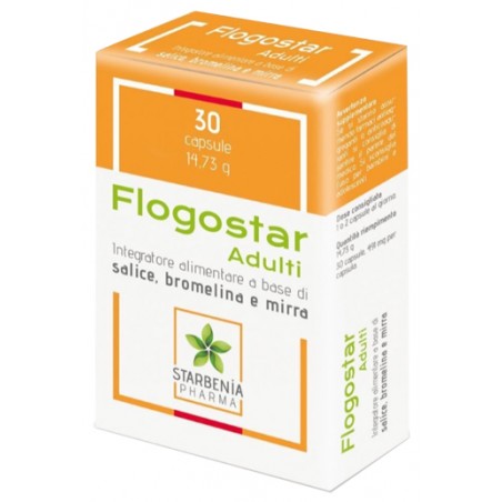 Flogostar Adulti integratore con ananas 30 Capsule