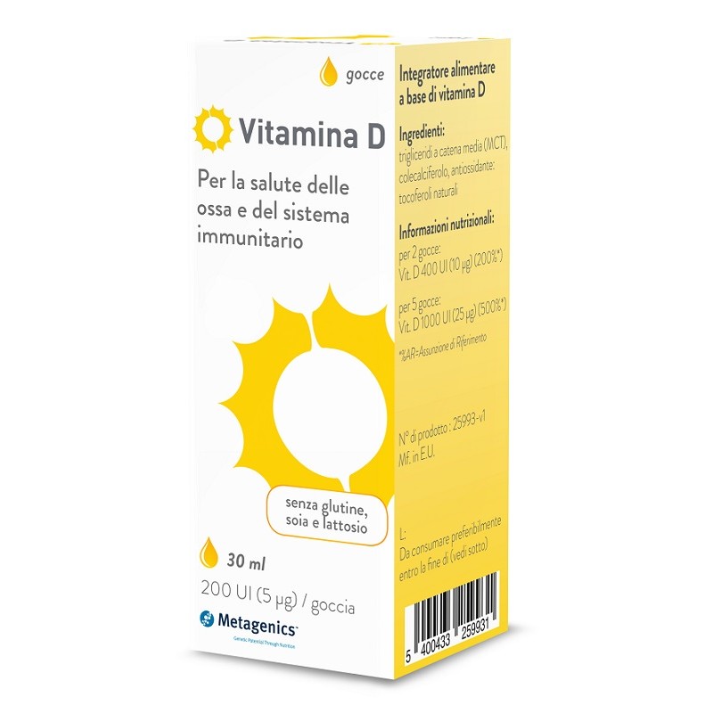 Metagenics Belgium Bvba Vitamina D Liquido 30 Ml