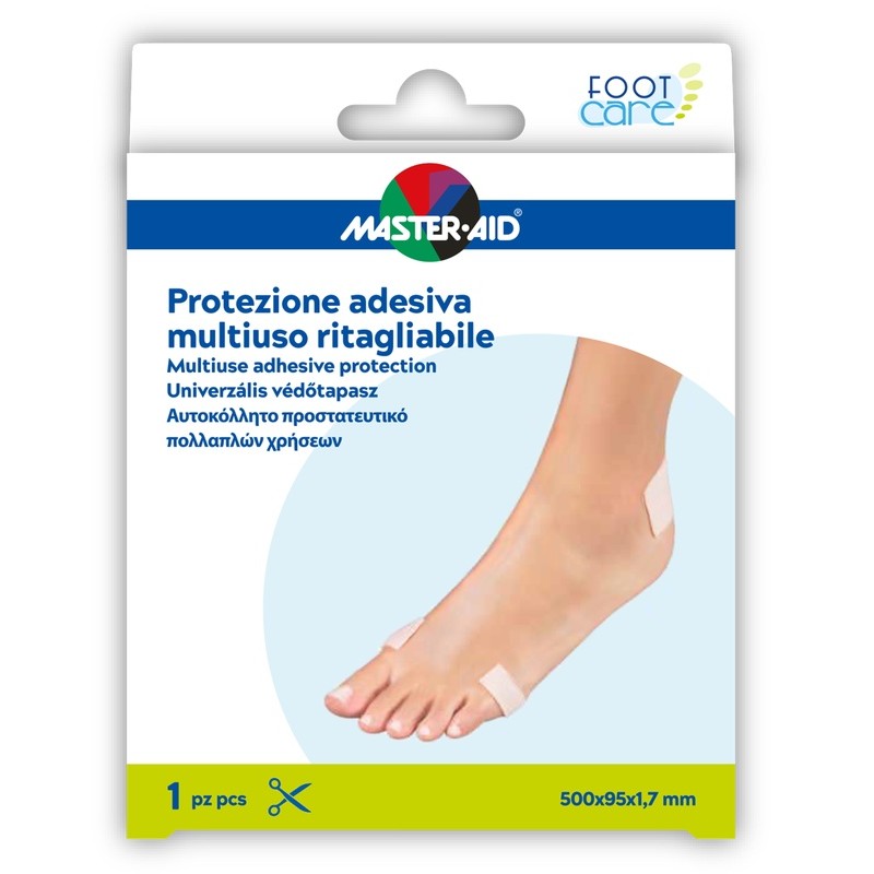 Pietrasanta Pharma Master-aid Foot Care Protezione Adesiva Multiuso Ritagliabile 50x9,5 Cm