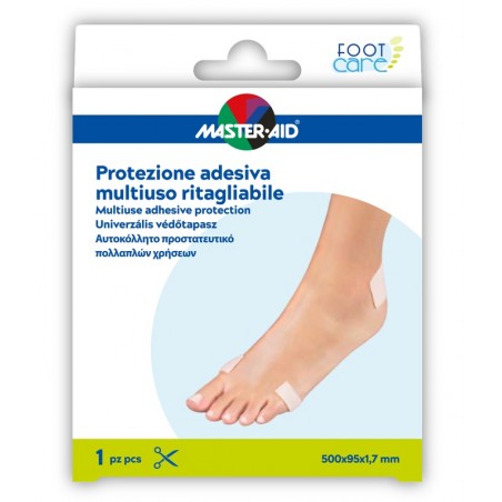 Pietrasanta Pharma Master-aid Foot Care Protezione Adesiva Multiuso Ritagliabile 50x9,5 Cm