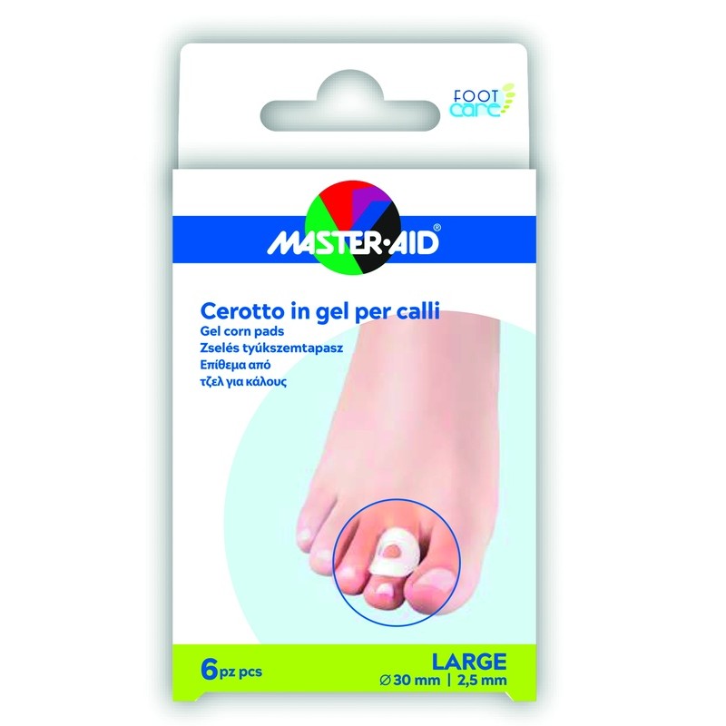 Pietrasanta Pharma Master-aid Foot Care Cerotto Gel Calli Taglia L 6 Pezzi