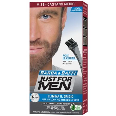 Combe Italia Just For Men Barba & Baffi M35 Castano Medio 51 G