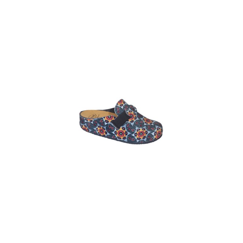 Scholl Shoes Scarpa Lareth Floral Printed Microfibre W Blue/multi 39