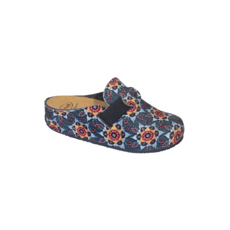 Scholl Shoes Scarpa Lareth Floral Printed Microfibre W Blue/multi 39