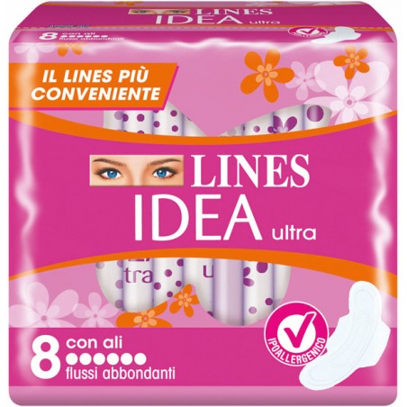 Fater Idea Ultra Assorbente Flussi Abbondanti Con Ali 8 Pezzi