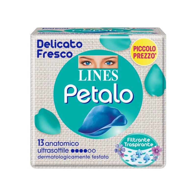 Fater Lines Petalo Blu Assorbente Anatomico 13 Pezzi