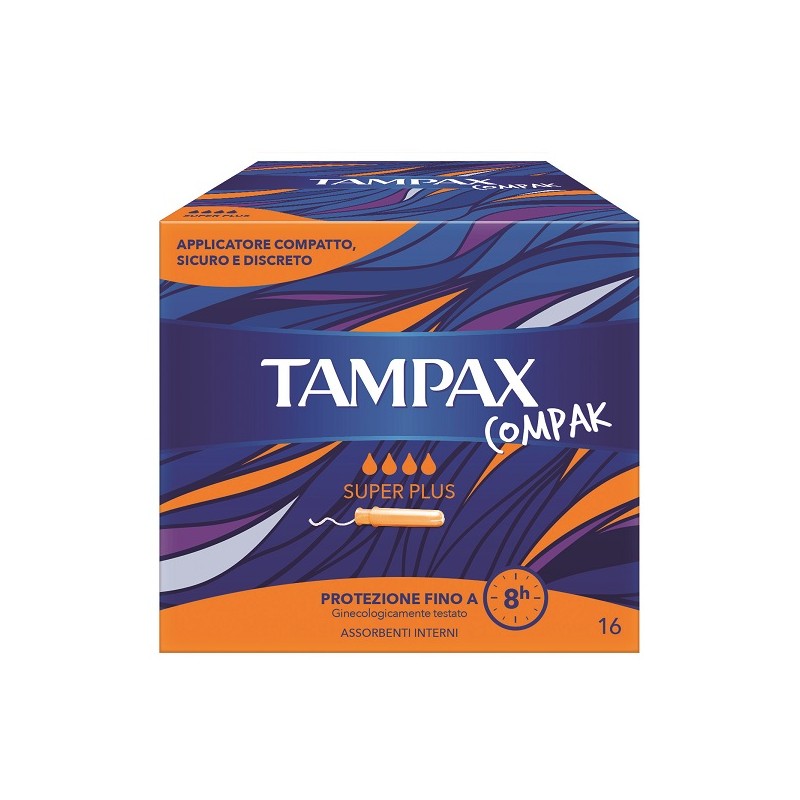 Fater Tampax Compak Assorbente Interno Super Plus 16 Pezzi