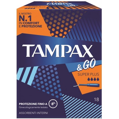 Fater Tampax &go Assorbente Interno Super Plus 18 Pezzi