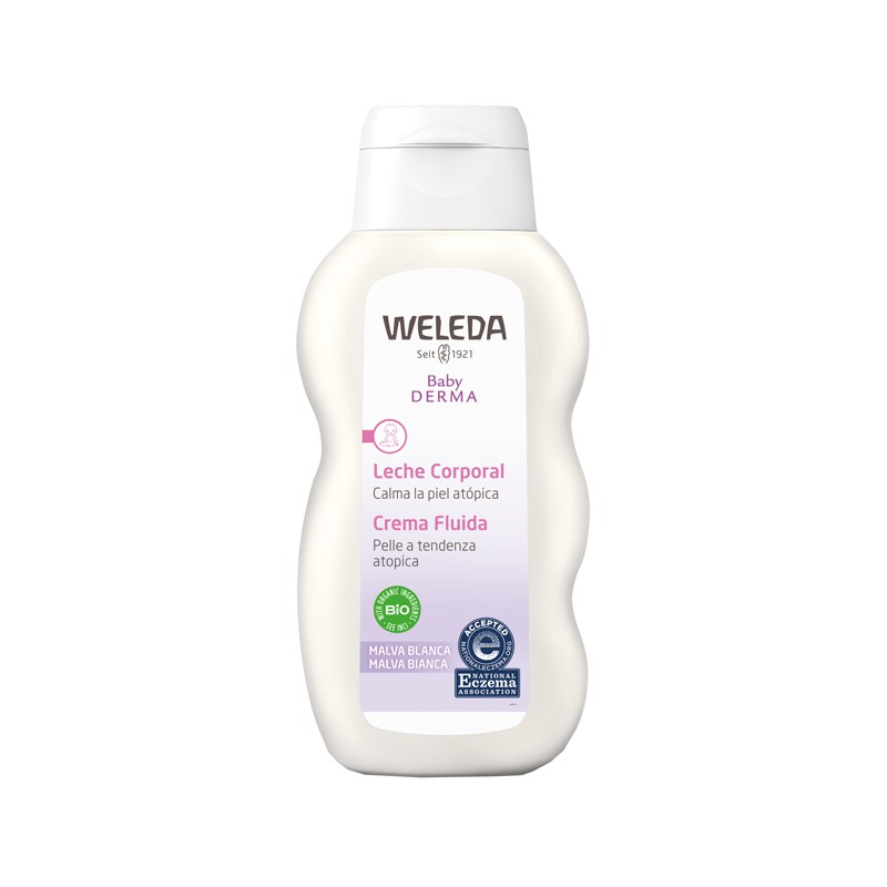 Weleda Italia Baby Derma Crema Fluida Malva 200 Ml