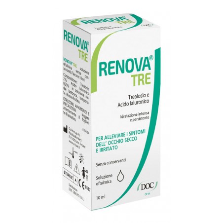 Doc Generici Renova Tre Collirio A Base Di Trealosio E Acido Ialuronico 10 Ml Senza Conservanti