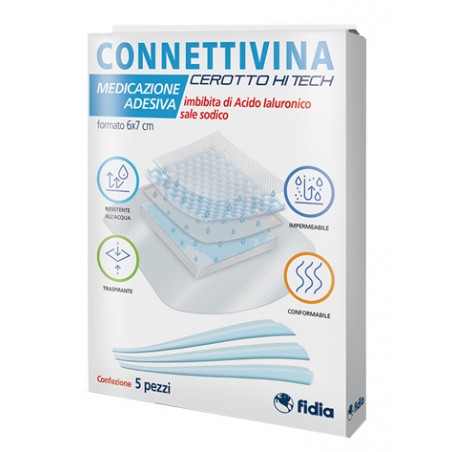 Fidia Farmaceutici Cerotto Connettivina Hitech 6 X 7 Cm 5 Pezzi