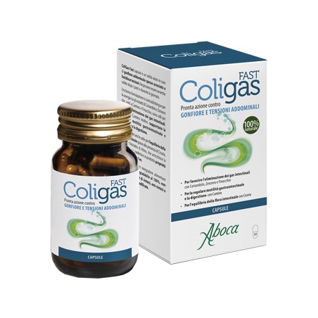 Aboca Coligas Fast gonfiore addominale 50 Capsule