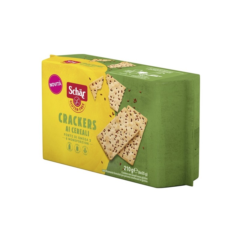 Dr. Schar Schar Crackers Cereali Senza Lattosio 6 Monoporzioni Da 35 G