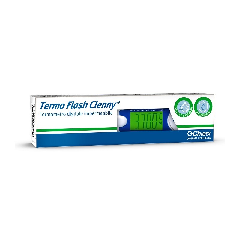 Chiesi Farmaceutici Termometro Clenny Termo Flash Predittivo 10 Secondi Waterproof