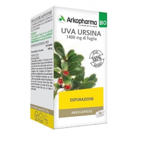 Arkopharma Arkocapsule Uva Ursina Bio benessere vie urinarie 45 Capsule