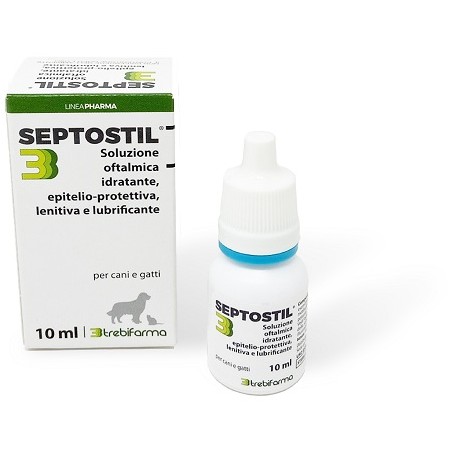 Trebifarma Septostil Soluzione Oftalmica Idratante Epitelio Protettiva Lenitiva Lubrificante Per Cani E Gatti 10 Ml