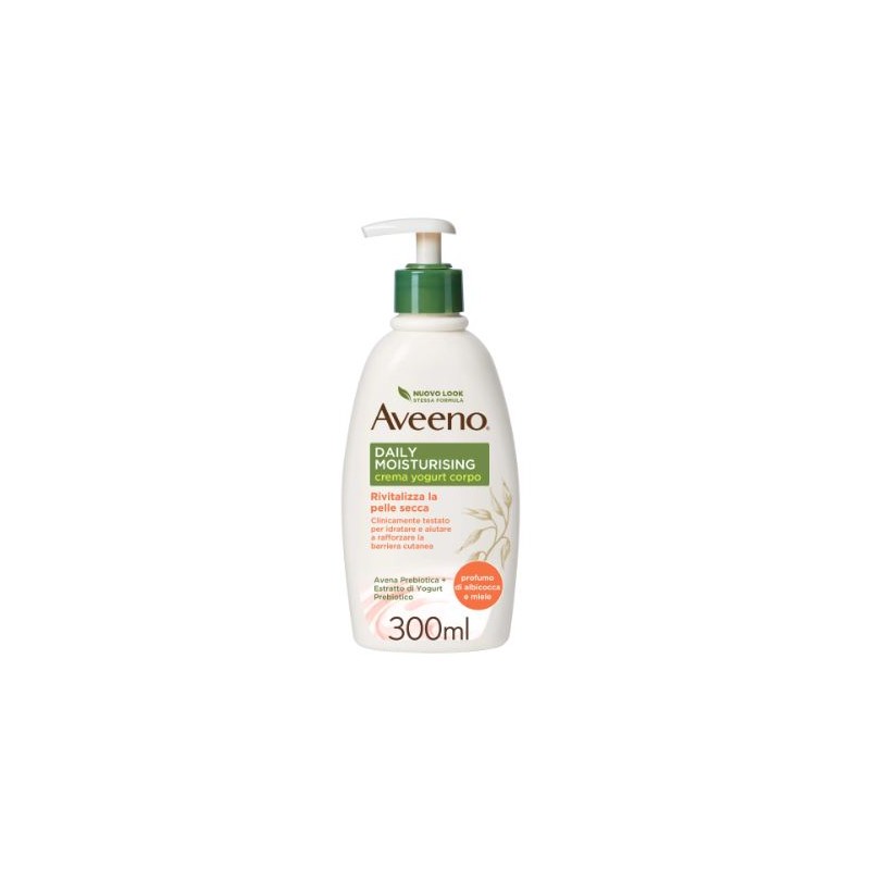 Johnson & Johnson Aveeno Crema Corpo Yogurt Albicocca&miele 300 Ml