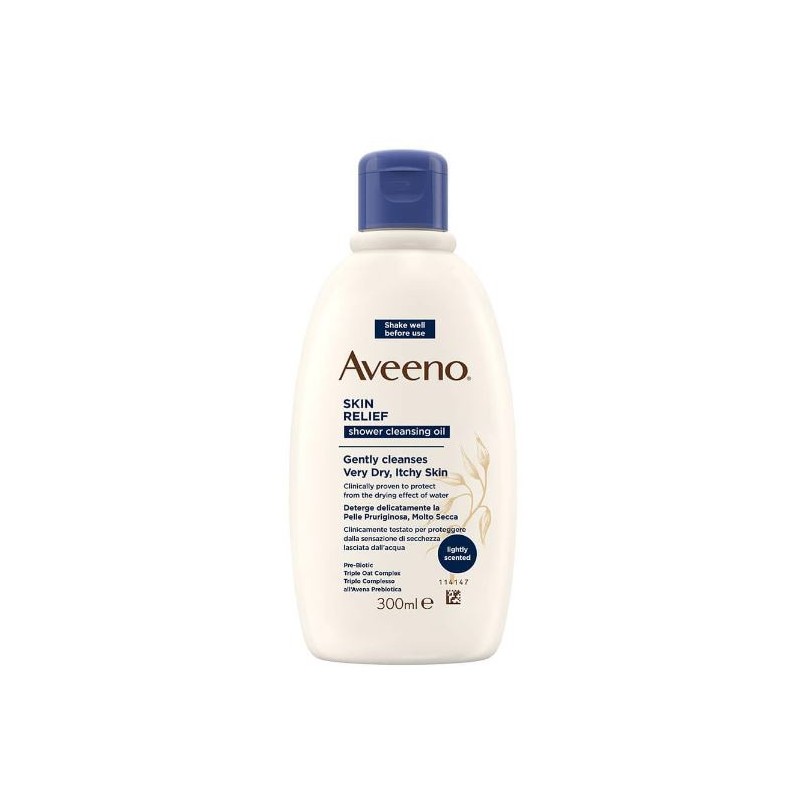 Johnson & Johnson Aveeno Pp Sr Olio Docca Lenitivo 300 Ml