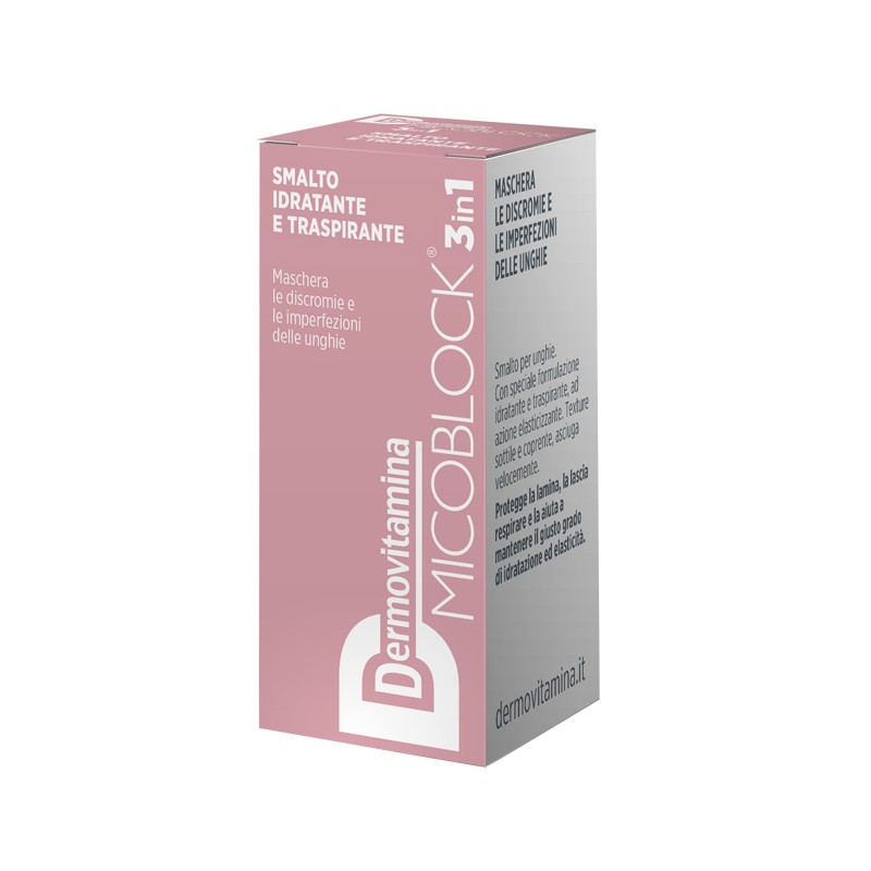 Pasquali Dermovitamina Micoblock 3 In 1 Smalto Idratante E Traspirante Nude 5 Ml