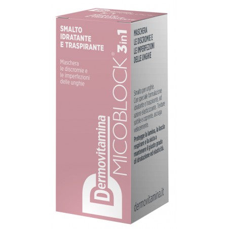 Pasquali Dermovitamina Micoblock 3 In 1 Smalto Idratante E Traspirante Nude 5 Ml