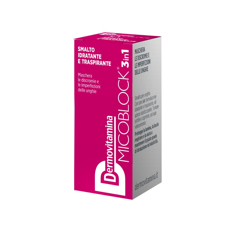 Pasquali Dermovitamina Micoblock 3 In 1 Smalto Idratante E Traspirante Fucsia 5 Ml