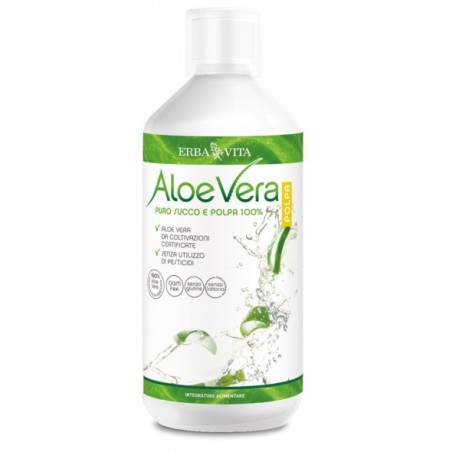 Erba Vita Group Aloe Vera Puro Succo Con Polpa 1 Litro