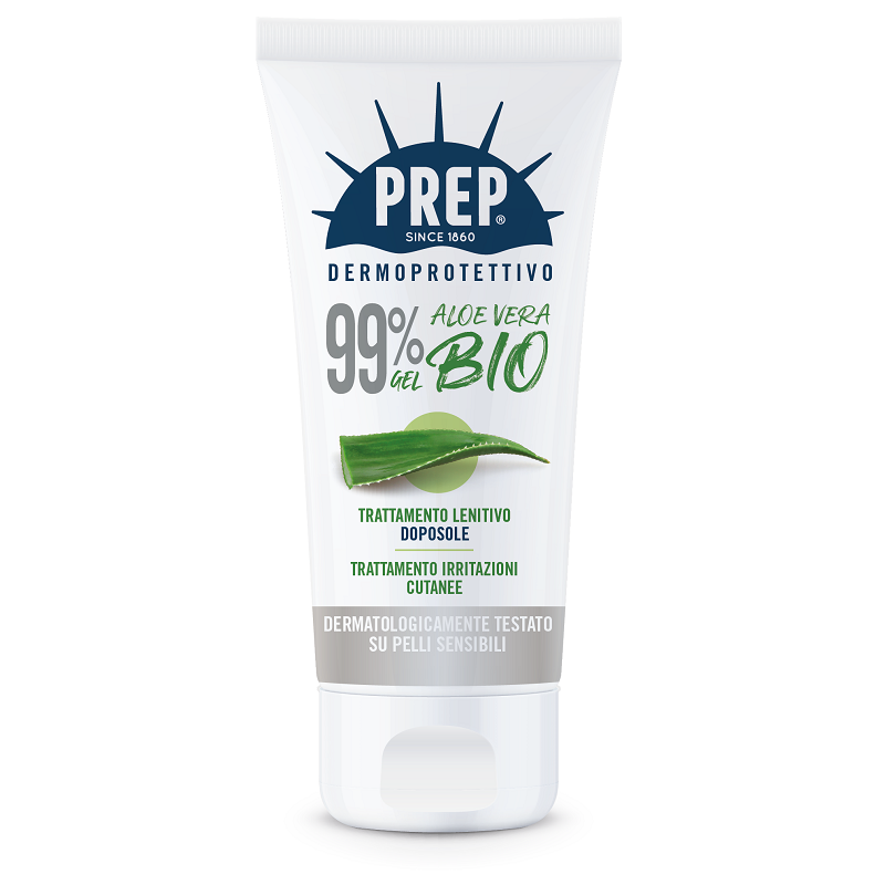 Coswell Prep Dermoprotettivo 99% Gel Aloe Vera Bio Trattamento Lenitivo Doposole Irritazioni Cutanee 150 Ml