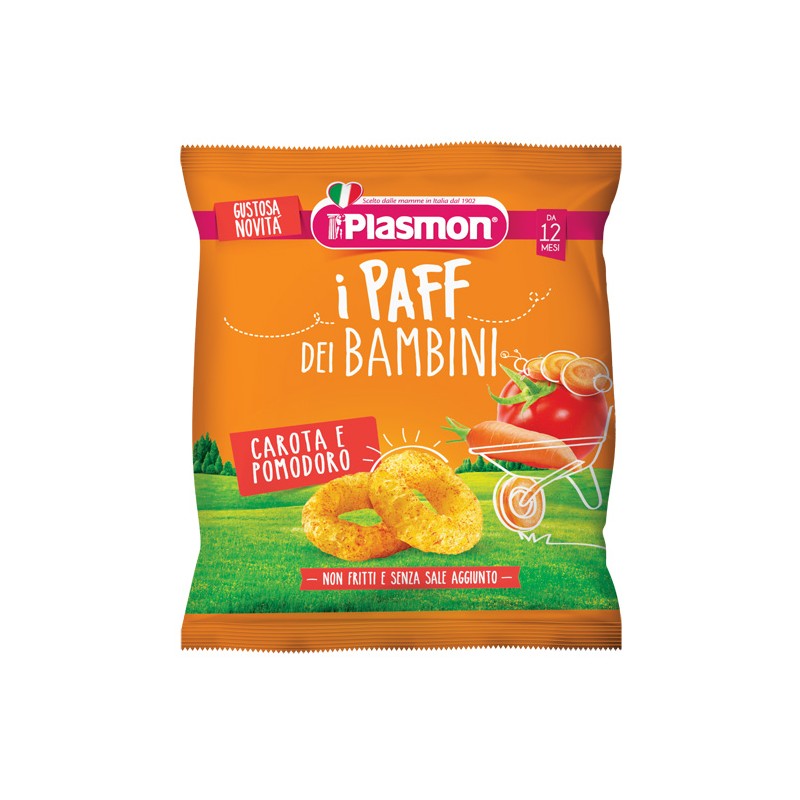 Plasmon Dry Snack Paff Carota Pomodoro 15 G