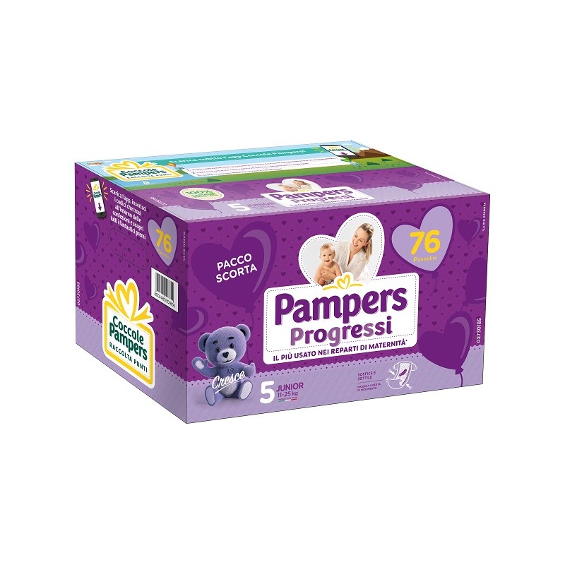 Fater Pannolini Quadripack Pampers Progressi Junior 76 Pezzi