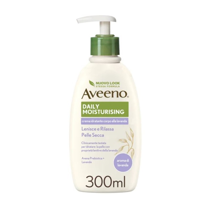 Johnson & Johnson Aveeno Pn Crema Idratante Corpo Lavanda 300 Ml